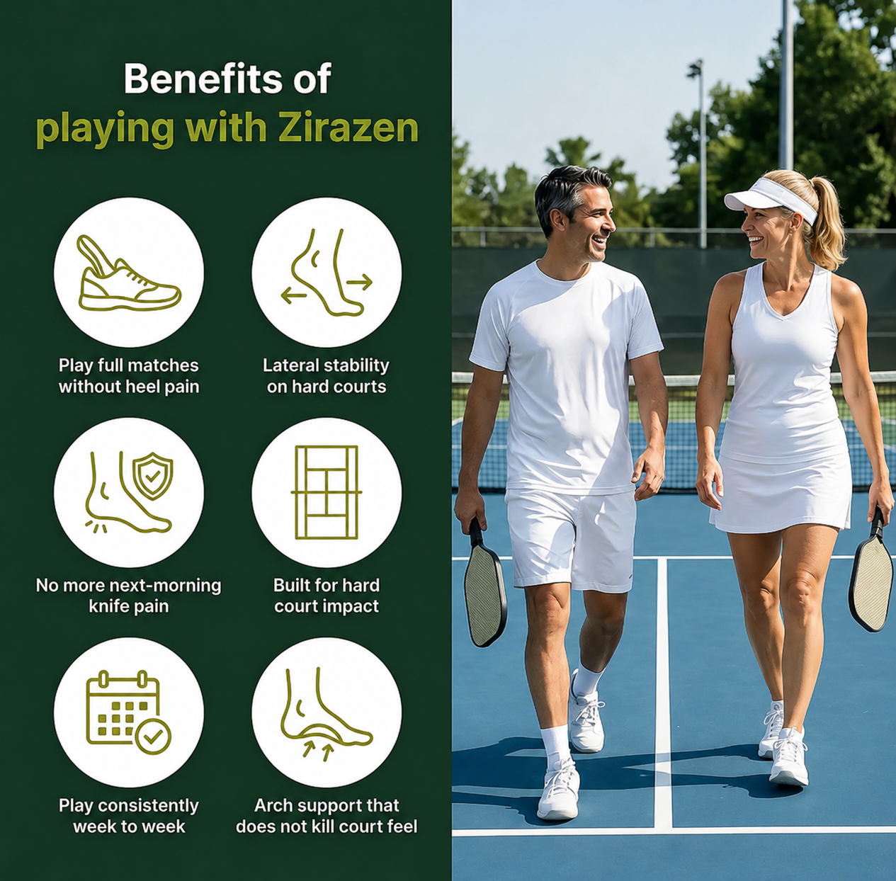Zirazen Pickleball Insoles™